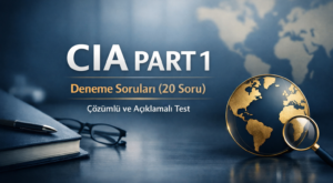 CIA Part 1 Deneme Soruları (20 Soru) – Çözümlü ve Açıklamalı Test – Ⅰ