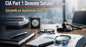 CIA Part 1 Deneme Soruları (20 Soru) – Çözümlü ve Açıklamalı Test – ⅠⅠ