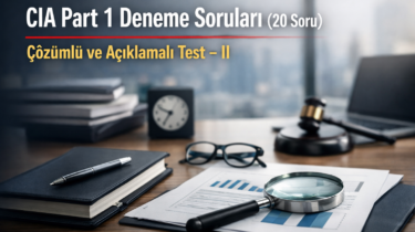 CIA Part 1 Deneme Soruları (20 Soru) – Çözümlü ve Açıklamalı Test – ⅠⅠ