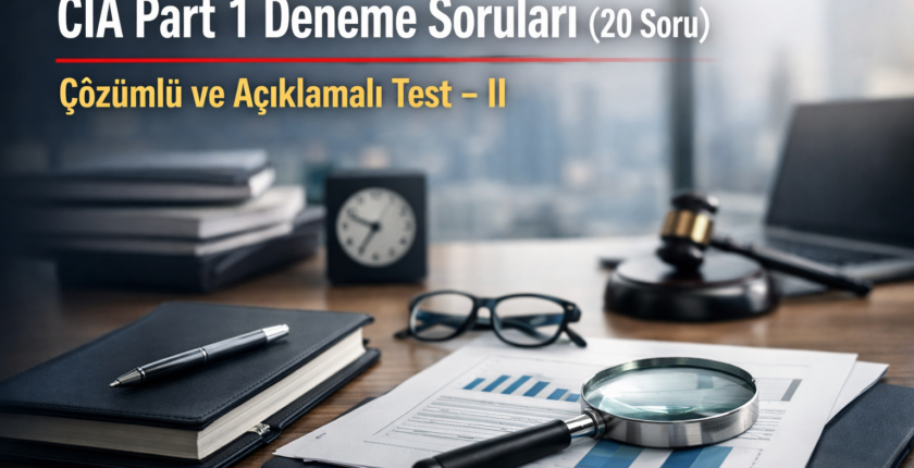 CIA Part 1 Deneme Soruları (20 Soru) – Çözümlü ve Açıklamalı Test – ⅠⅠ