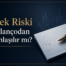 Çek Riski Bilançodan Anlaşılır mı?