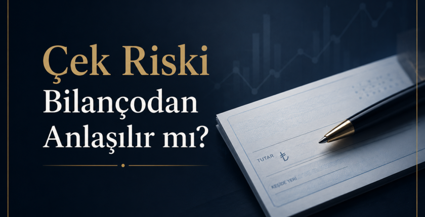 Çek Riski Bilançodan Anlaşılır mı? Çek Riski Bilançodan Anlaşılır mı?