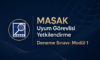 MASAK Uyum Görevlisi Yetkilendirme Deneme Sınavı- Modül 1