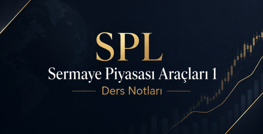 SPL – Sermaye Piyasası Araçları 1 – Ders Notları SPL – Sermaye Piyasası Araçları 1 – Ders Notları