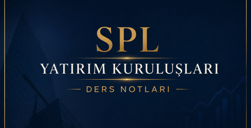 SPL – Yatırım Kuruluşları – Ders Notları SPL – Yatırım Kuruluşları – Ders Notları