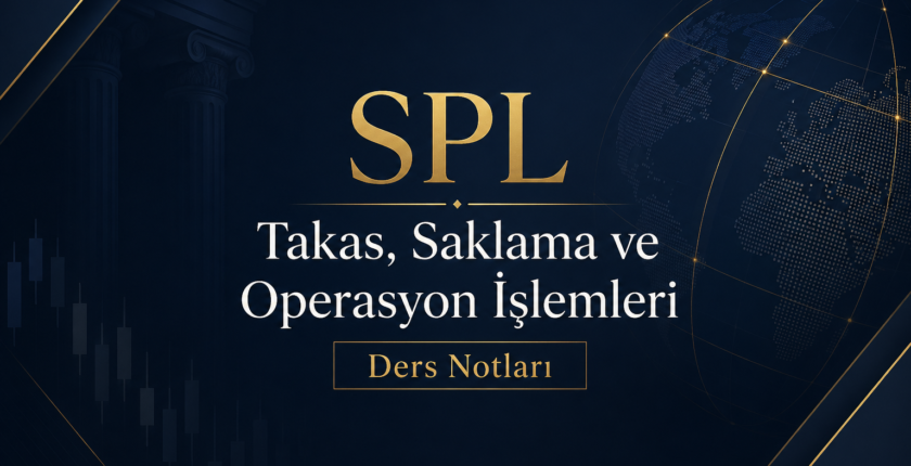 SPL – Takas, Saklama ve Operasyon İşlemleri – Ders Notları